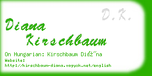 diana kirschbaum business card